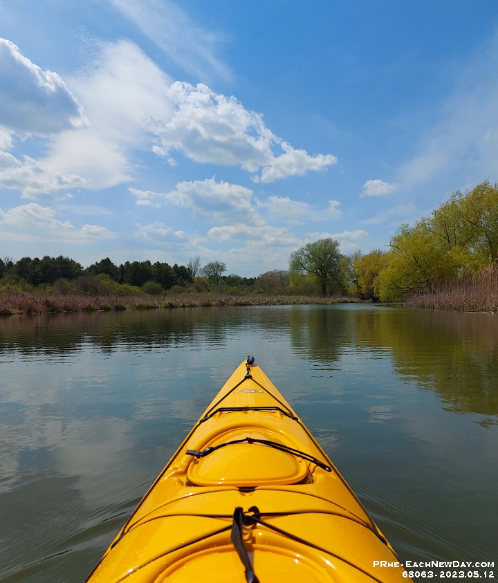 68063CrLe - Our first kayak outing of the year, trying out my new boat on Duffins Creek